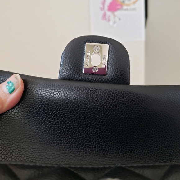 Chanel classic mini black caviar silver hardware bag - Picture 9 of 12